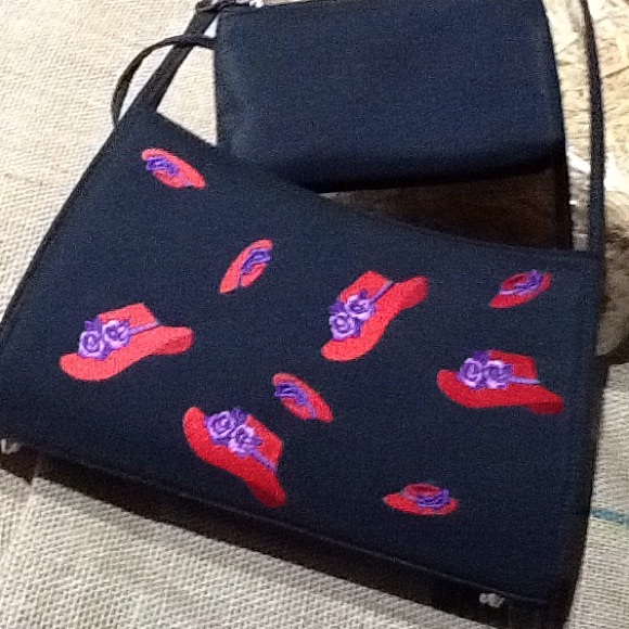 NWOT Red Hat Society 2 Piece Purse Set - Picture 2 of 3